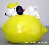 Snoopy and Woodstock on a Lemon