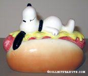 Snoopy on a Hot Dog