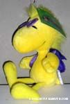 Woodstock wearing sunglasses and Backpack