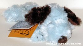 Snoopy laying on tummy Blue Small Plush