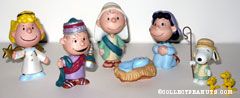 Peanuts Gang Creche Nativity Figurine Set
