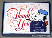 Snoopy Artist 'Thank You' Cards