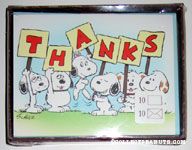 Daisy Hill Puppies holding 'Thanks' Signs Note Cards