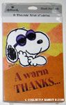 Joe Cool 'A Warm Thanks' Note Cards
