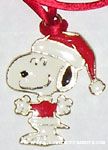 Snoopy as Santa Necklace