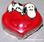 Snoopy on heart box with heart Earrings