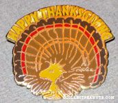 Woodstock Turkey 'Happy Thanksgiving' Pin