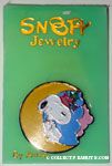 Snoopy sitting in moon with stars Pin