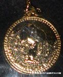 Snoopy standing medalion gold-tone Necklace