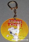 Snoopy Striking out Flasher Keychain