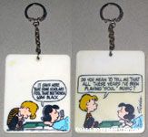 Lucy & Schroeder at piano Comic Keychain