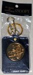 Snoopy 40th Anniversary Metal & Leather Keychain