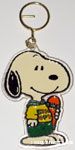 Snoopy holding skateboard Keychain
