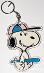 Snoopy with baseball bat Keychain