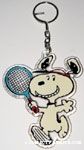 Snoopy dancing with Tennis Racket Keychain