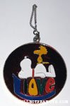 Snoopy & Woodstock on 'LOVE' Round Medallion