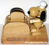 Chef Snoopy at Toaster with Toasted Bread Bottle Openers