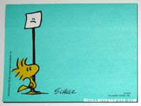 Woodstock with frown sign Post it Notes