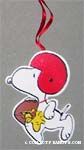 Snoopy playing football