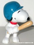 Snoopy Baseball Player PVC Figurine