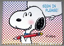 Snoopy with Pencil Notebook