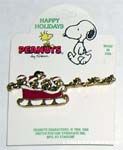 Peanuts Characters in Sleigh