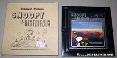Beaglescout Snoopy & Woodstocks on photograph of canyon Framed Print