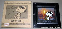 Joe Cool playing sax on photograph of city skyline Framed Print