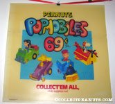 'Peanuts Gang Popmobiles McDonald's Menu Display Card