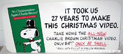 'Snoopy Christmas Time Again Shell Video Display