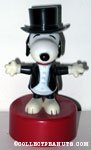 Snoopy in tuxedo Push Puppet
