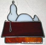 Snoopy on Doghouse Sun Catcher