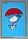 Snoopy Parachuting Sticker Postcard