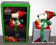 Snoopy & Woodstock on sled Stocking Holder