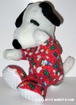 Snoopy wearing pjs Beanie