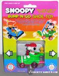 Snoopy and Woodstock in Green Shoe Bump n' Go Car