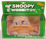 Snoopy & Woodstock Wooden Car