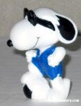 Snoopy playing soccer PVC Figurine