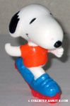 Snoopy rollerskating PVC Figurine