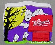 Snoopy on doghouse looking at Woodstock ghosts Halloween Chocolate Box