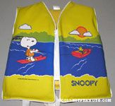 Snoopy waterskiing and Woodstock driving boat Life Jacket
