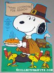 Pilgrim Snoopy & Indian Woodstocks Thanksgiving Press-out